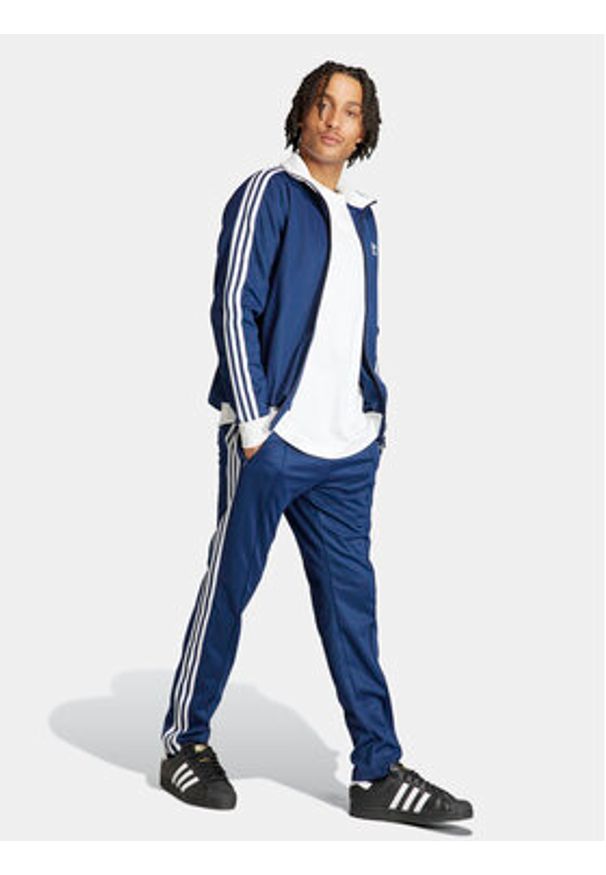 Adidas - adidas Bluza adicolor Classics Beckenbauer IP0418 Niebieski Slim Fit. Kolor: niebieski. Materiał: bawełna