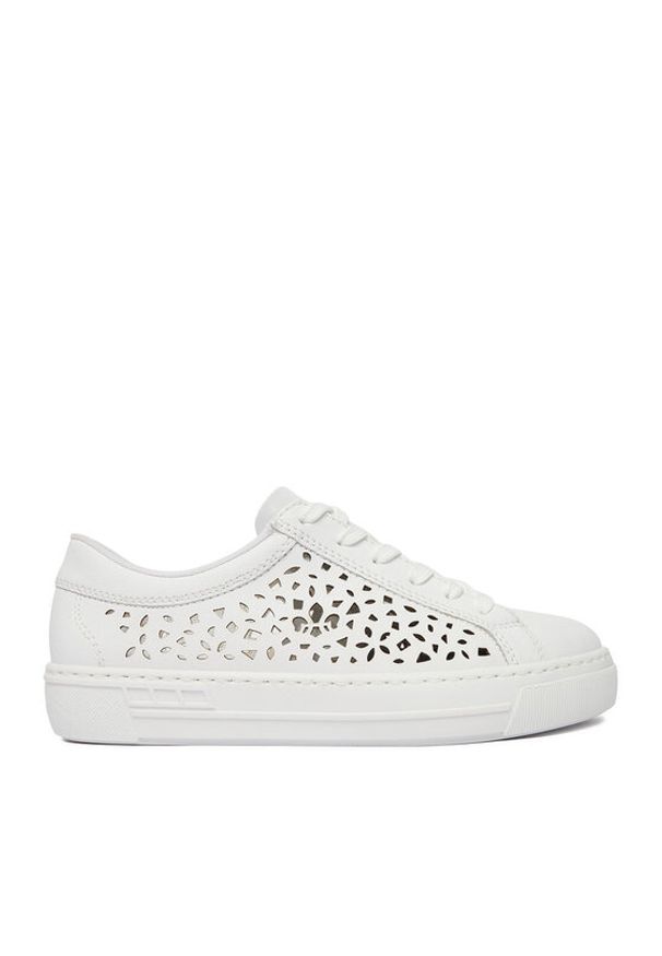 Rieker Sneakersy CEO-L8831-80 Biały. Kolor: biały. Materiał: syntetyk, skóra