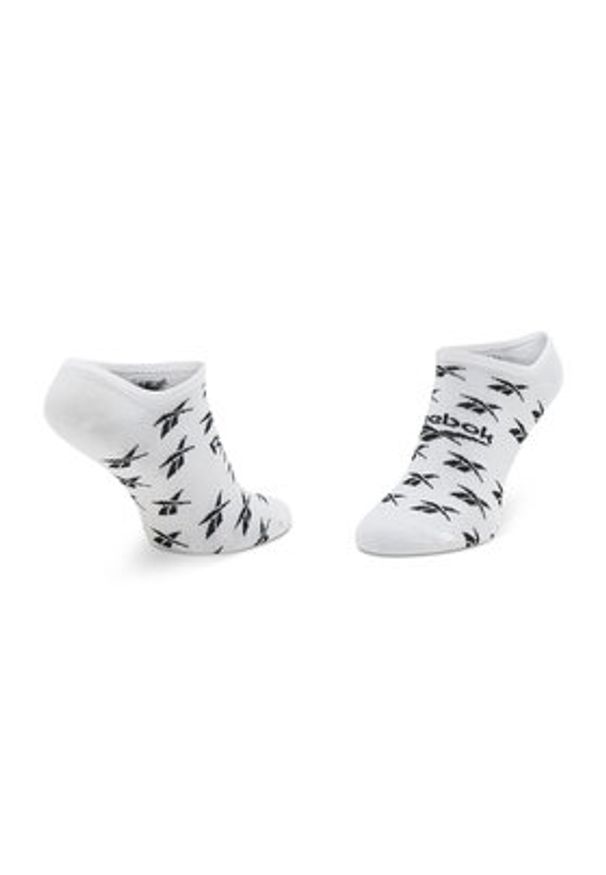 Reebok Zestaw 3 par niskich skarpet unisex Cl Fo Invisible Sock 3P GG6678 Biały. Kolor: biały. Materiał: materiał