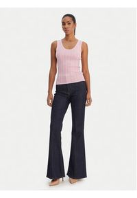 Fracomina Top FR26ST4005K524R9 Różowy Slim Fit. Kolor: różowy. Materiał: wiskoza #2