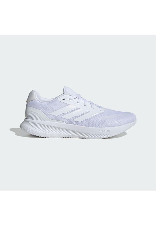 Buty damskie do biegania Adidas RUNFALCON 5. Okazja: na co dzień. Kolor: biały. Sport: turystyka piesza