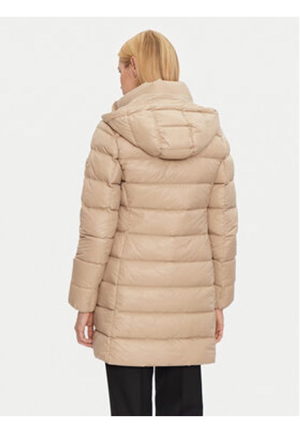 TOMMY HILFIGER - Tommy Hilfiger Płaszcz zimowy WW0WW43122 Beżowy Regular Fit. Kolor: beżowy. Materiał: syntetyk. Sezon: zima