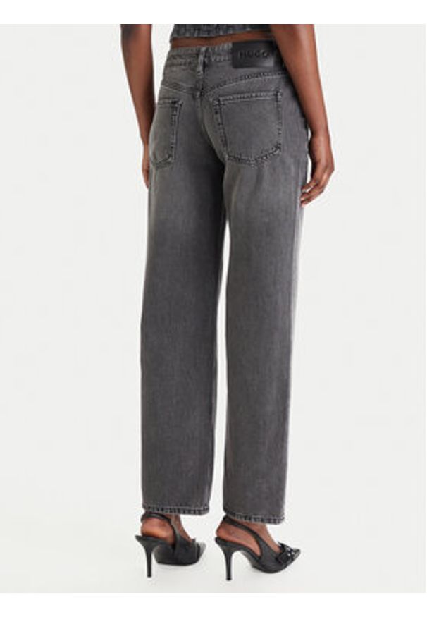Hugo - HUGO Jeansy Gilissi_5 50559124 Szary Straight Fit. Kolor: szary