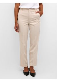 Kaffe Spodnie materiałowe Sakura 10507770 Écru Regular Fit. Kolor: kremowy. Materiał: syntetyk #1