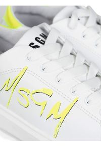 MSGM Sneakersy | 2842MDS1708 | Kobieta | Biały. Kolor: biały. Materiał: skóra. Wzór: nadruk