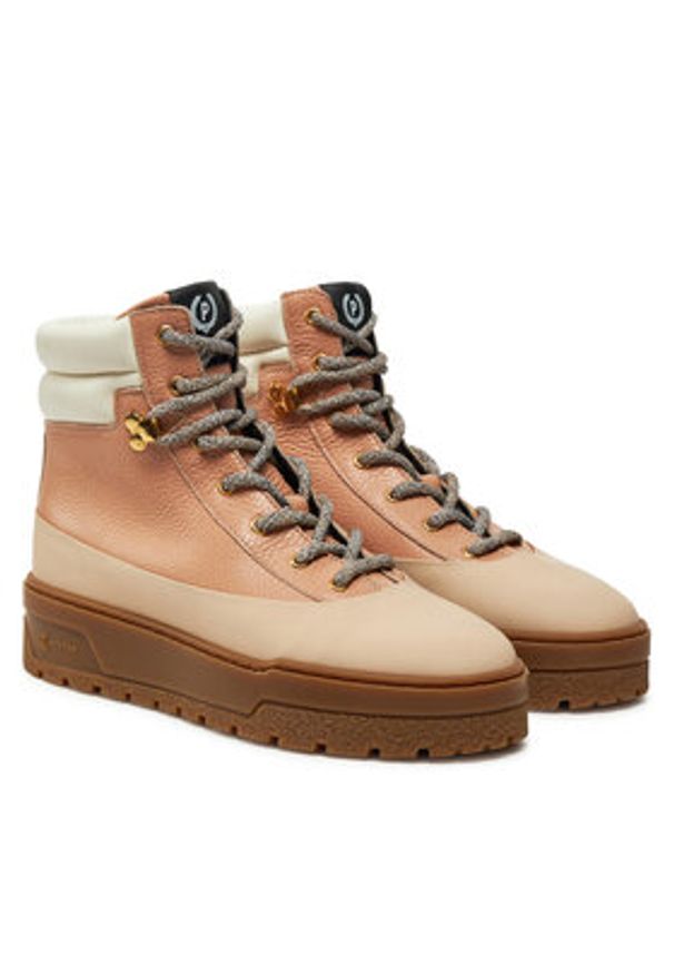Pollini Trzewiki SA21274G0LTH461A Beżowy. Kolor: beżowy. Materiał: skóra