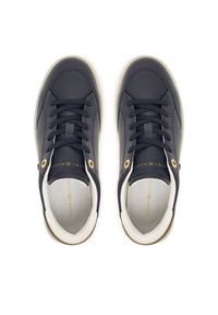 TOMMY HILFIGER - Tommy Hilfiger Sneakersy Th Chic Sneaker Elevated FW0FW09400 Granatowy. Kolor: niebieski. Materiał: skóra #3