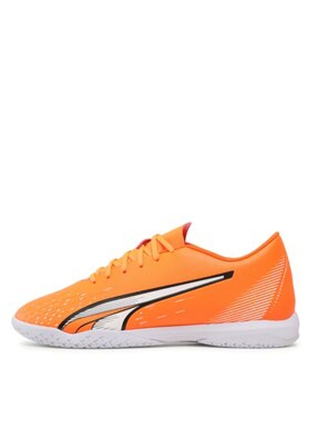 Puma Buty do piłki nożnej Ultra Play It Ultra 107227 01 Pomarańczowy. Kolor: pomarańczowy. Materiał: skóra