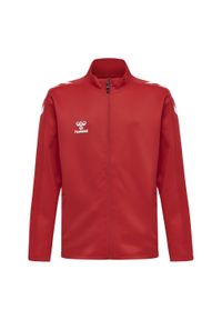 Bluza sportowa dziecięca Hummel Core XK Kids Poly Zip Sweat. Kolor: czerwony, różowy, wielokolorowy. Materiał: dresówka