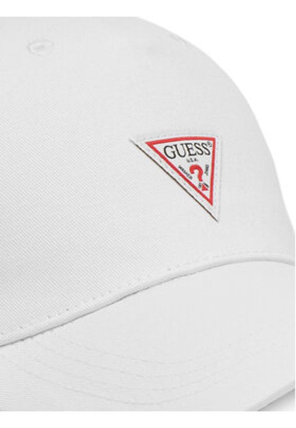 Guess Czapka z daszkiem AM9523 POL01 Biały. Kolor: biały. Materiał: materiał, bawełna