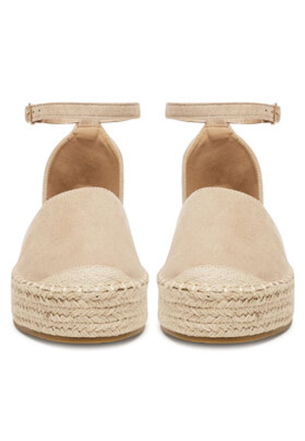 DeeZee Espadryle WSS990-215 Beżowy. Kolor: beżowy. Materiał: materiał