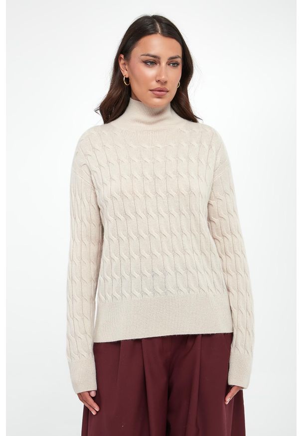 Marella Sport - Sweter damski wełniany Aereo MARELLA SPORT. Materiał: wełna. Styl: sportowy