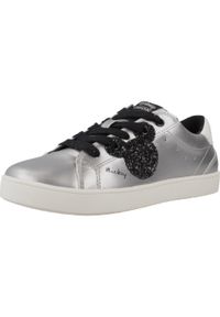 Geox - Buty GEOX J KATHE GIRL Srebrny. Kolor: szary. Materiał: syntetyk, tkanina. Sport: turystyka piesza