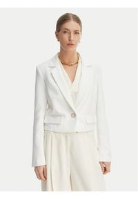 Guess Marynarka W6GN03 W1742 Biały Regular Fit. Kolor: biały. Materiał: syntetyk #1