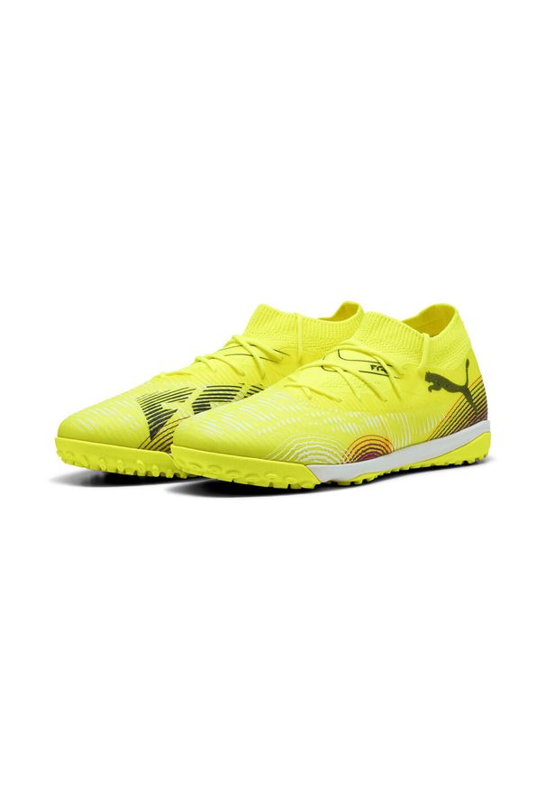 Puma - Buty piłkarskie FUTURE 8 MATCH TT PUMA Yellow Alert Black Sun Struck Pink. Kolor: czarny, żółty, różowy, wielokolorowy. Materiał: guma. Szerokość cholewki: normalna. Sport: piłka nożna