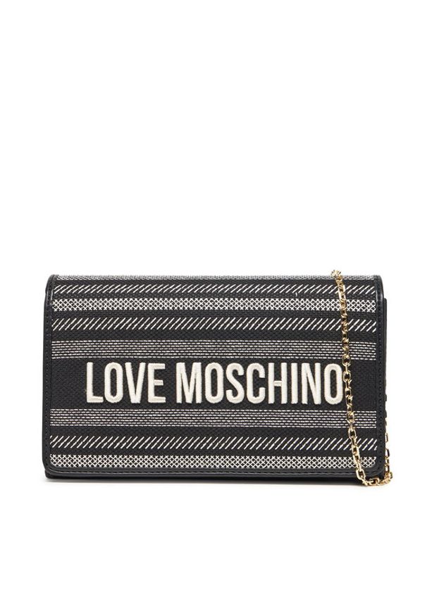 Love Moschino - LOVE MOSCHINO Torebka JC4241PP0MKO100A Czarny. Kolor: czarny. Materiał: skórzane