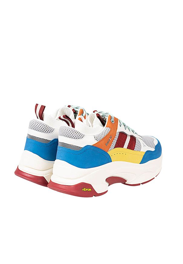 Bally Sneakersy "Viber-T" | 6231245 | Viber-T | Mężczyzna | Biały, Żółty, Niebieski, Szary, Wielokolorowy, Pomarańczowy, Bordowy. Zapięcie: zamek. Kolor: wielokolorowy, pomarańczowy, żółty, szary, biały, czerwony, niebieski. Materiał: skóra, tkanina
