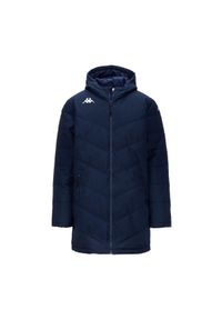 Kurtka puchowa Kappa Giambolo. Kolor: niebieski. Materiał: puch. Sezon: zima. Sport: piłka nożna #1