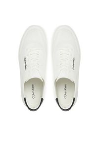 Calvin Klein Sneakersy Low Top Lace Up Knit HM0HM01726 Biały. Kolor: biały. Materiał: materiał #2