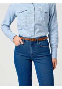 Wrangler - WRANGLER DAMSKI PASEK WRANGLER THIN WESTERN BELT COGNAC 112365349