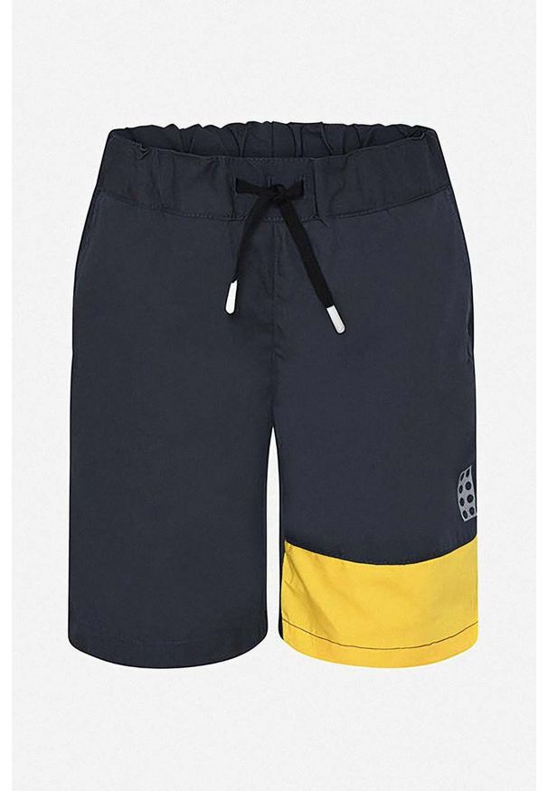 LEGO - Lego szorty bawełniane dziecięce kolor niebieski regulowana talia Lwpeiter 302 11010451 590. Okazja: na co dzień. Kolor: niebieski. Materiał: bawełna. Styl: casual