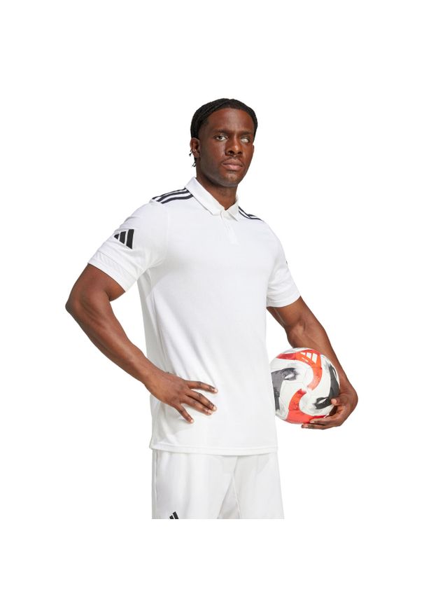 Adidas - Koszulka męska adidas Squadra 25 Polo. Typ kołnierza: polo. Kolor: biały, wielokolorowy, czarny