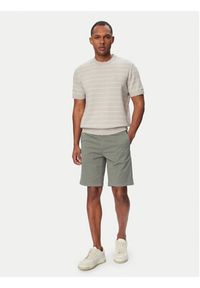 BOSS Szorty materiałowe Chino 50536723 Khaki Slim Fit. Kolor: brązowy. Materiał: bawełna #4