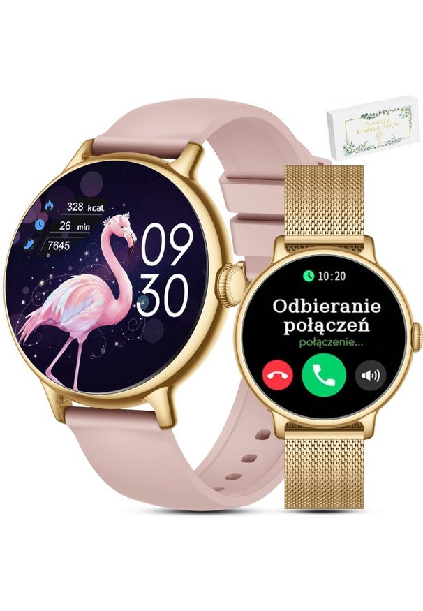 Gravity Zegarek dziecięcy Komunia SMARTWATCH Gravity GT33-1 GD/GD/PK PROF. Rodzaj zegarka: smartwatch