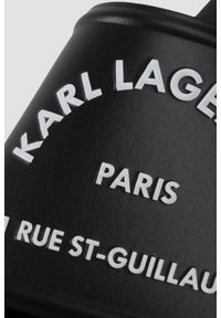 Karl Lagerfeld - KARL LAGERFELD Czarne klapki męskie KONDO Maison, Rozmiar 46. Kolor: czarny