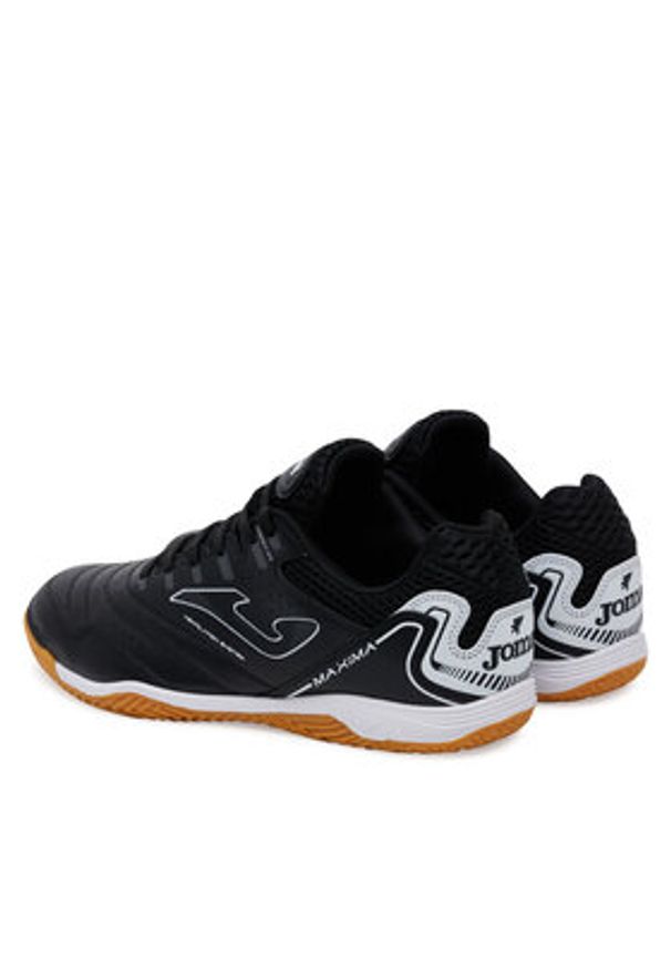 Joma Buty do piłki nożnej Maxima 2501 MAXS2501IN Czarny. Kolor: czarny. Materiał: skóra