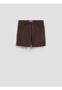 Reserved - Jeansowe szorty slim fit - dark grey jeans. Materiał: jeans