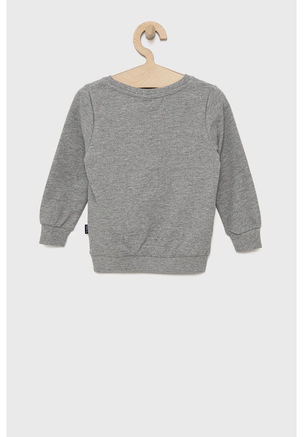 Name it bluza dziecięca kolor szary melanżowa. Okazja: na co dzień. Kolor: szary. Materiał: dzianina. Wzór: melanż. Styl: casual