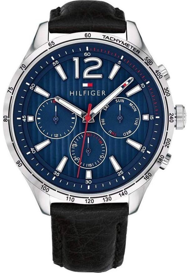 TOMMY HILFIGER - Zegarek Tommy Hilfiger Zegarek Męski Tommy Hilfiger 1791468 Niebieska tarcza. Kolor: niebieski