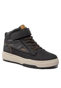 Sneakersy Geox J Bunshee B.Babx A J16FMA 0ME32 C9241 S Black/Dk Yellow. Kolor: czarny. Materiał: skóra, nubuk