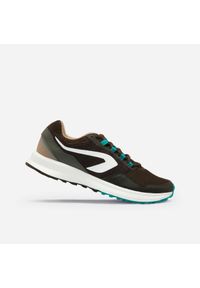 KALENJI - Buty do biegania męskie Kalenji Run Active Grip. Kolor: brązowy, zielony, wielokolorowy. Materiał: materiał. Sport: bieganie #1