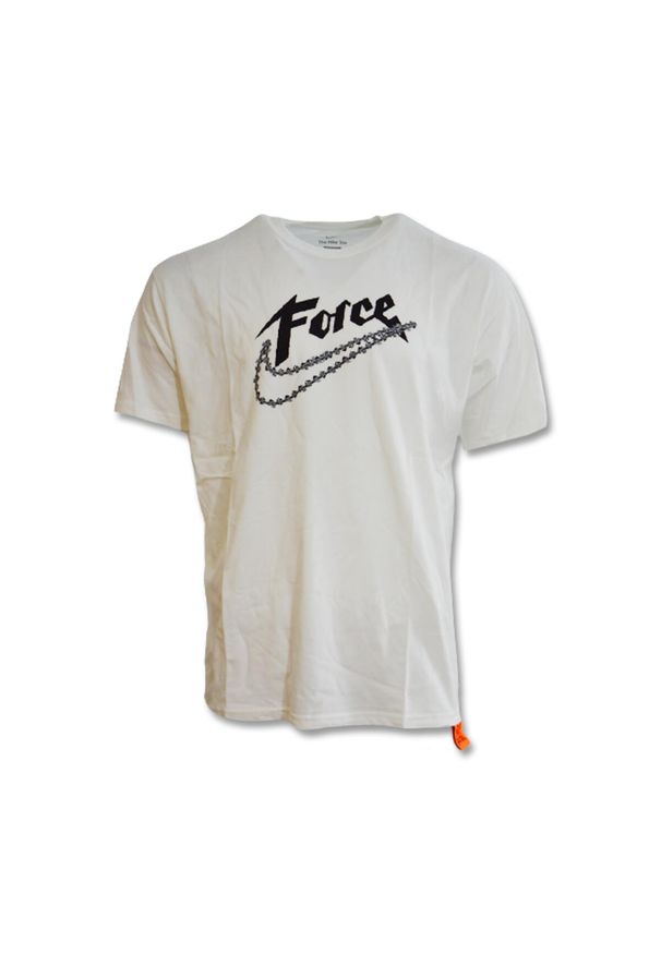 Koszulka Nike Force Swoosh M90 T-shirt. Kolor: biały. Sport: koszykówka