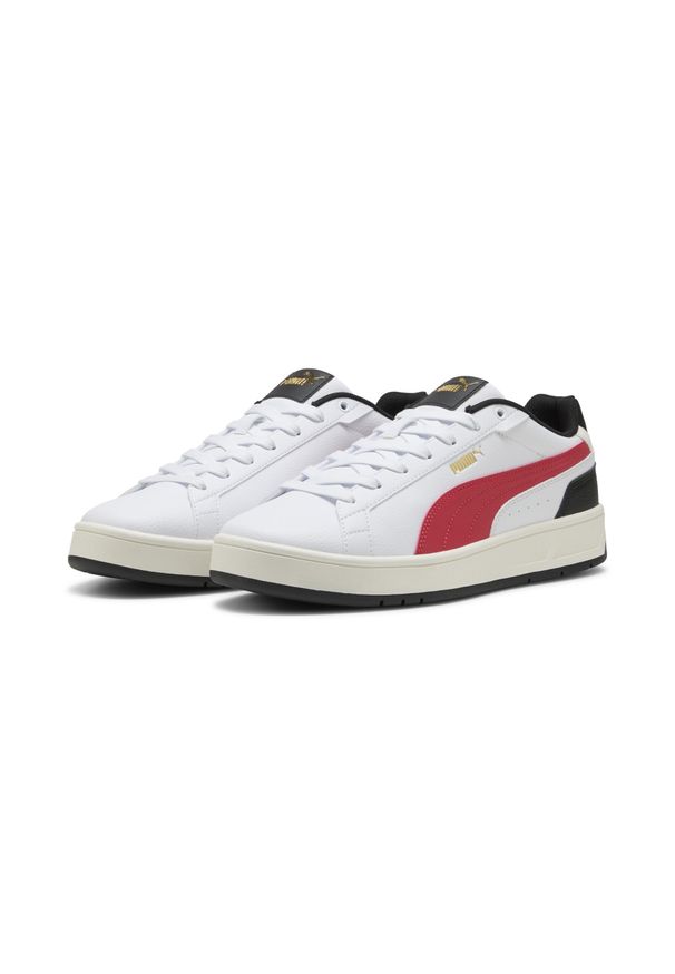 Puma - Sneakersy unisex Court Classico PUMA. Kolor: wielokolorowy, biały, czerwony, czarny. Sport: turystyka piesza
