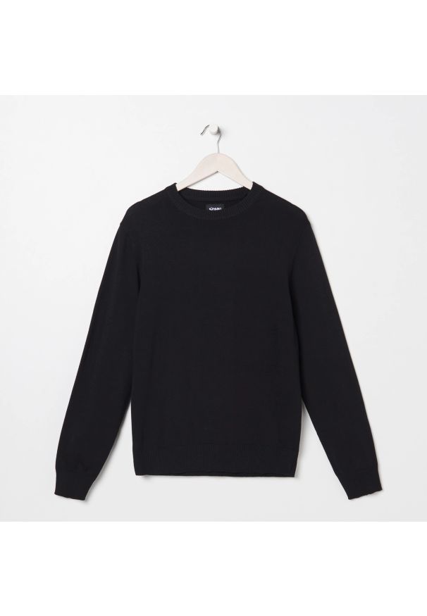 Sinsay - Sweter basic - Czarny. Kolor: czarny
