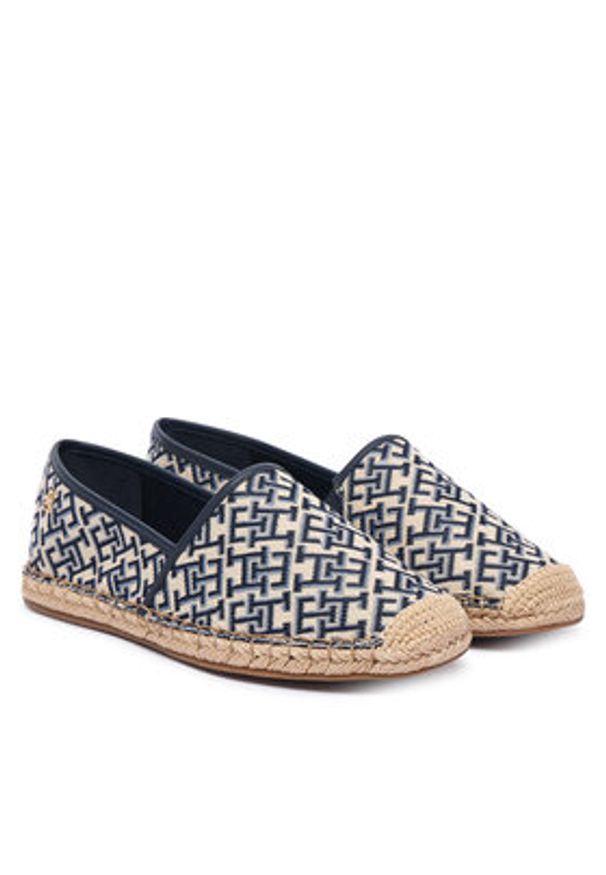 TOMMY HILFIGER - Tommy Hilfiger Espadryle Th Monogram Jacquard FW0FW09501 Brązowy. Kolor: brązowy. Materiał: materiał