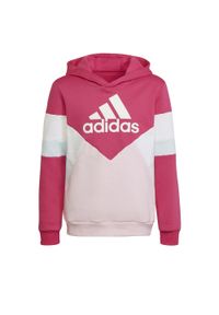 Adidas - Bluza dziecięca adidas Colorblock. Kolor: biały, różowy, wielokolorowy