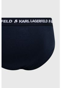 Karl Lagerfeld slipy (3-pack) 211M2103.51 męskie kolor granatowy. Kolor: niebieski. Materiał: bawełna #4