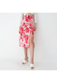 Mohito - Wzorzysta spódnica midi - Różowy. Kolor: różowy #1