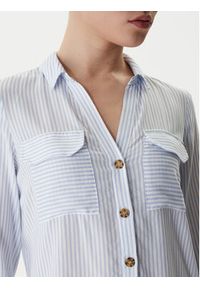 Vero Moda Koszula Bumpy 10275283 Niebieski Regular Fit. Kolor: niebieski. Materiał: wiskoza #2