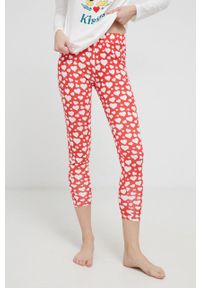 only - Only Piżama bawełniana x Disney kolor czerwony. Kolor: czerwony. Materiał: bawełna. Długość: długie. Wzór: motyw z bajki #3