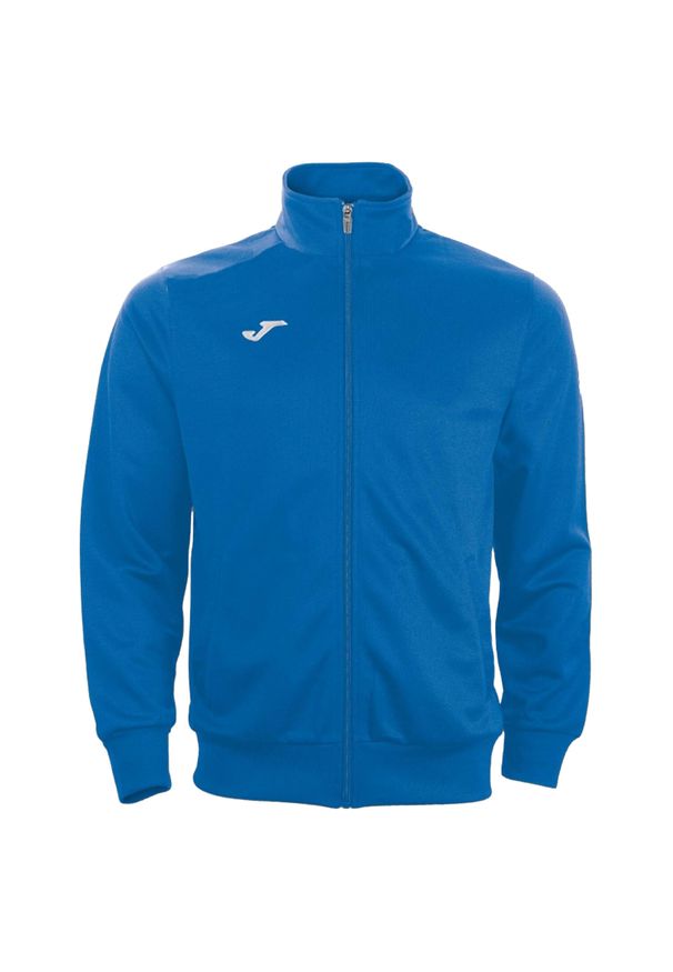 Joma - Męska Dresowa Kurtka Piłkarska Combi. Kolor: niebieski. Materiał: dresówka