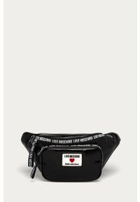 Love Moschino - Nerka. Kolor: czarny. Materiał: syntetyk, materiał, skóra ekologiczna. Wzór: aplikacja #1