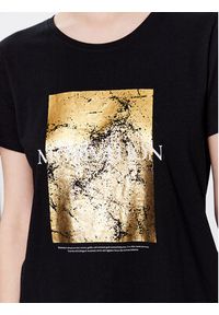 Volcano T-Shirt T-Motiv L02143-S23 Czarny Regular Fit. Kolor: czarny. Materiał: bawełna #3