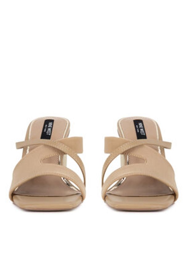 Nine West Klapki WSS21562-01 Beżowy. Kolor: beżowy. Materiał: materiał