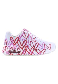 skechers - Buty na co dzień damskie SKECHERS SPREAD THE LOVE zdobienie w serca. Okazja: na co dzień. Kolor: wielokolorowy. Wzór: aplikacja. Model: Skechers Sport. Sport: turystyka piesza