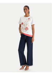 Luisa Spagnoli T-Shirt Belle 543280 Biały Regular Fit. Kolor: biały. Materiał: bawełna #4